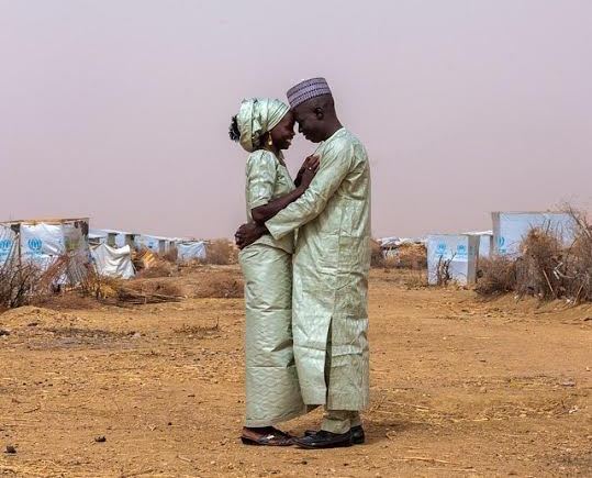 Nigerian couple who reunited and married in a refugee camp after being separated by Boko Haram