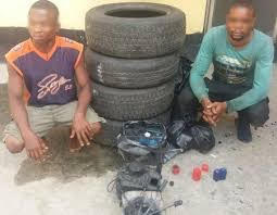 Police Arrest 2 For Falsifying Tyres, chassis, Engine Numbers In Lagos.